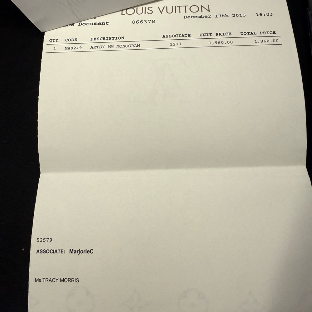 Louis Vuitton Artsy Brown Monogram Shoulder Bag with Natural Leather Trim - Picture 12 of 13